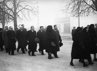 Pogreb Ivana Levarja - Umrl je 28. 11. 1950.
Fotografija je last: AGRFT
Neg.: S.X, 84; sig. 491