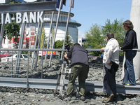 Libero, Snemanje - Postavljenje vožnje pred banko