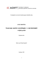 Zaznavanje zametkov metodologij(e) v svoji akademijski režijski praksi - digit. kop. - pdf.