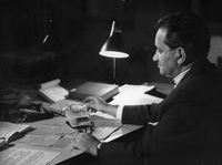 Homo mensura - Filip Kalan Kumbatovič - Posneto na AGRFT za TV po FIRTu v Köbenhavnu, septembra 1971, ko je bil od delegatov iz 20 držav izvoljen za predsednika.