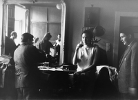 Študentje kansaške univerze v Ljubljani  - Ameriški slušatelji Drama Department s Kansas University v rektoratu ljubljanske akademije, maj 1967