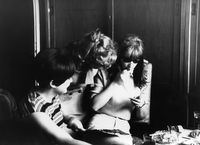 ?, Mrzel, Makarovič - Ameriški slušatelji Drama Department s Kansas University v rektoratu ljubljanske akademije, maj 1967