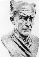Ivan Levar - Avtor kipa: Zdenko Kalin, 1951. Bron, 53 x 36 x 29 cm. Last SNG Drama Ljubljana.
Jugoslovanski pozorišni portret 1945-1980, Tuzla-Novi Sad, marec-april 1980, 58.
Neg.: S.CCXLVIII, 39, sig. 9580