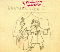 Ilustracije študijskih predmetov  - Dramska igra III.