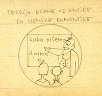 Ilustracije študijskih predmetov  - Teorija drame od antike do nemške romantike