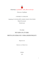 Nevarna plat igre: mentalno zdravje v igralskem poklicu - digit. kop. - pdf.