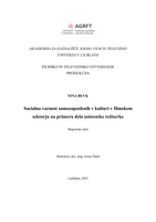 Socialna varnost samozaposlenih v kulturi v filmskem sektorju na primeru dela asistentke režiserke - 