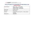 Snemalna knjiga za kratki dokumentarni film Kraljeva družina - 