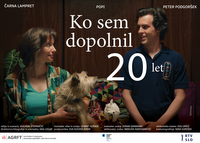 Ko sem dopolnil 20 let: horizontalni plakat v angleščini - 