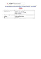 Scenarij za kratko TV dramo Nikomur ne povej - Spletna različica, original je hranjen na NASu.