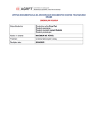 Snemalna knjiga za kratko TV dramo Nikomur ne povej - 