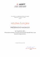 Prešernova nagrada UL AGRFT - Helena Šukljan - pdf.