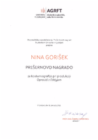 Prešernova nagrada UL AGRFT - Nina Gorišek - pdf.