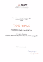Prešernova nagrada UL AGRFT - Tadej Pernuš - 