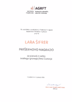 Prešernova nagrada UL AGRFT - Lara Šifrer - 
