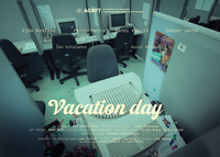 Počitniški dan: Ležeči plakat v angleščini - 