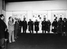 Razstava Molière na slovenskem odru - Otvoritev razstave: Mestna galerija Ljubljana, 10. 1. 1975.
Skrajno levo: Bibič, Kumbatovič